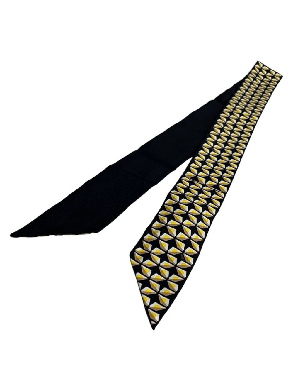 Fendi Scarf Black Beige Multi Ribbon - Picture 3 of 4
